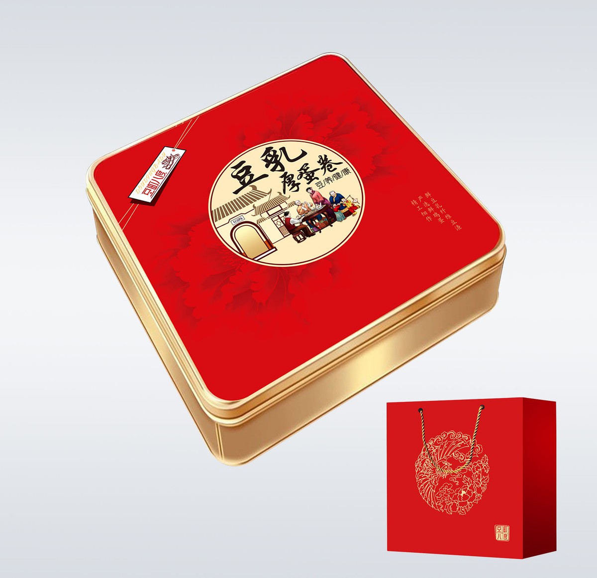 豆乳厚蛋卷（红色礼盒装）