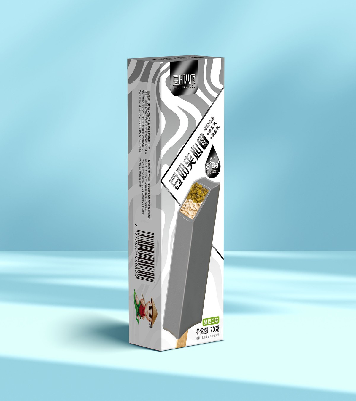 豆奶夹心雪糕绿豆口味